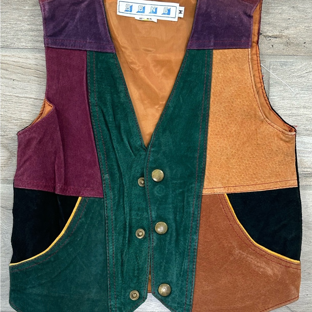 Colorful Patchwork Kids Vest